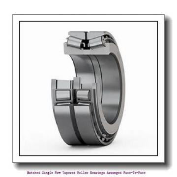 skf 32920/DF Matched Single row tapered roller bearings arranged face-to-face